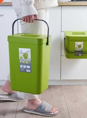 Wall Mounted Folding Waste Bin Kitchen Cabinet Hanging Trash