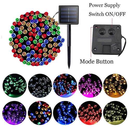 200 Led String Lights for Garden Decoration Outdoor Solar Ga