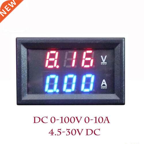 LED Amp Dual Digital Volt Meter Gauge 0.28'' DC 0-10
