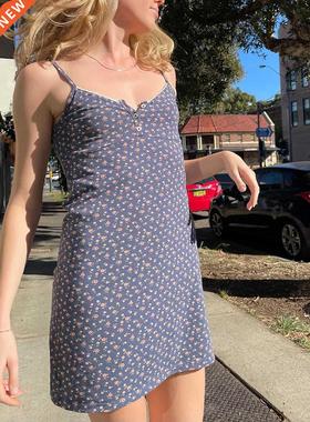 Florl Print Lce Dress Women 2022 Summer Csul Sveless