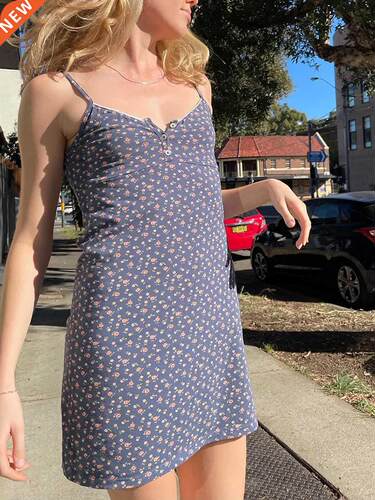 Florl Print Lce Dress Women 2022 Summer Csul Sveless