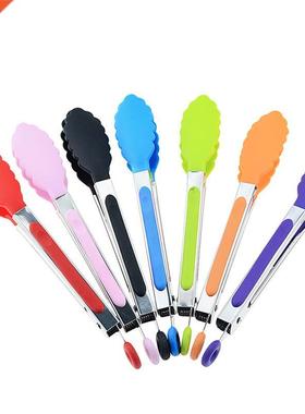 Silicone Food Tong Stainless Steel Kitchen Tongs Silicone No