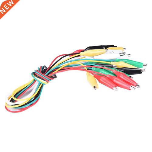 10 PCS New Double-ended Crocodile Clips Cable Alligator Clip