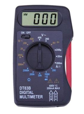 Pocket DT8B Digital Multimeter Ammeter Voltmeter DC/AC Resi