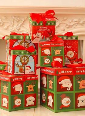 Pack of 3 Christmas Gift Boxes Decoration Paper Snacks Cases