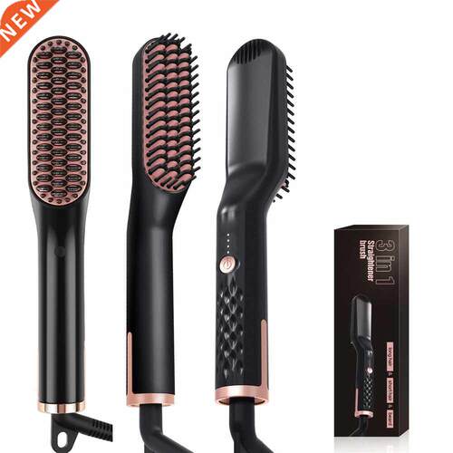 Hair Comb Brush Multifunctional Men Beard Straightener Anti-