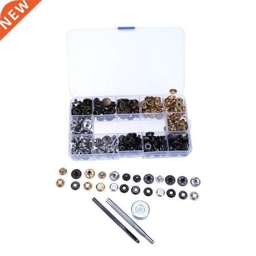 2pcs Punch Tool + 80sets Prong Snap Buttons Poppers + Press