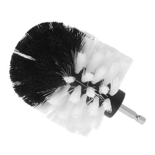 *White Electric Drill rush Kit Plastic Round Cleaning rush