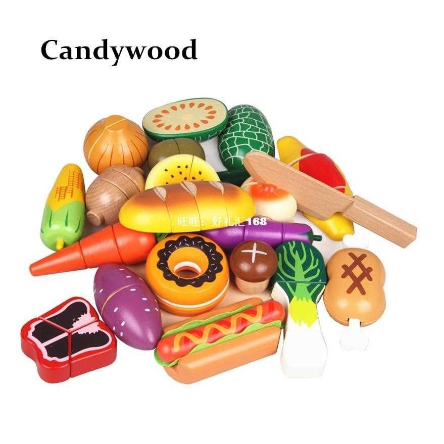 1pcs Kids Kitchen Food Toys High Quality Lovely Wooden Toys
