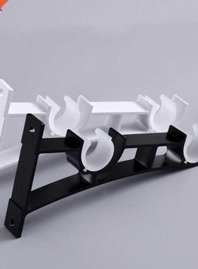 2pcs Double Curtan Rod Brackets Wndow Hardware Holder Home