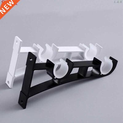 2pcs Double Curtan Rod Brackets Wndow Hardware Holder Home