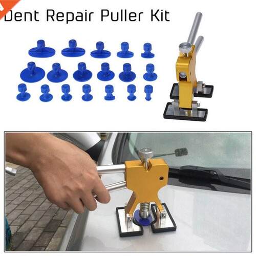 Car Body Paintless Dent Lifter Repair Tool Puller + 18 Tabs