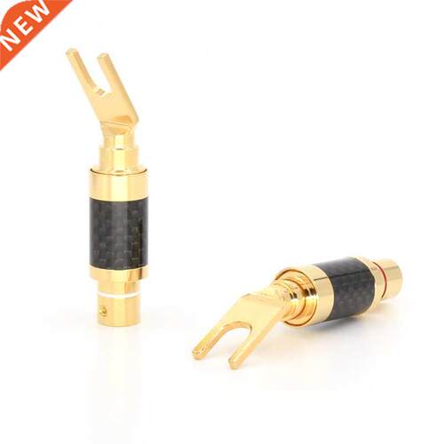 4Pcs moonsaudio CF-201(G) carbon fiber 3U Gold Plated Y Spad