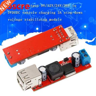 DC 6V-40V To 5V 3A Double USB Charge DC-DC Step-down Convert