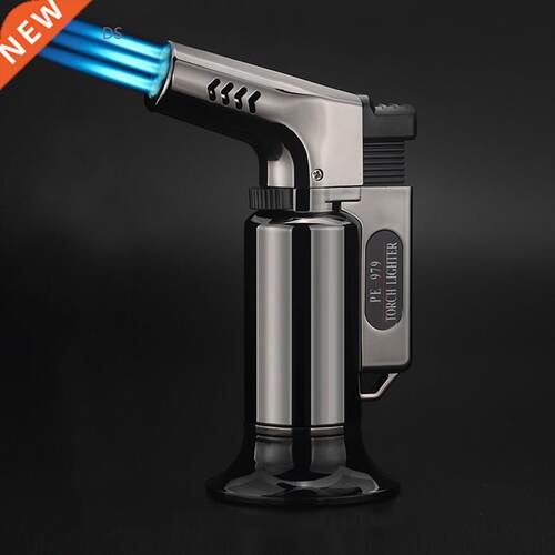 Windproof Jet Torch Lighter Turbo Gas Three Nozzles BBQ Spra
