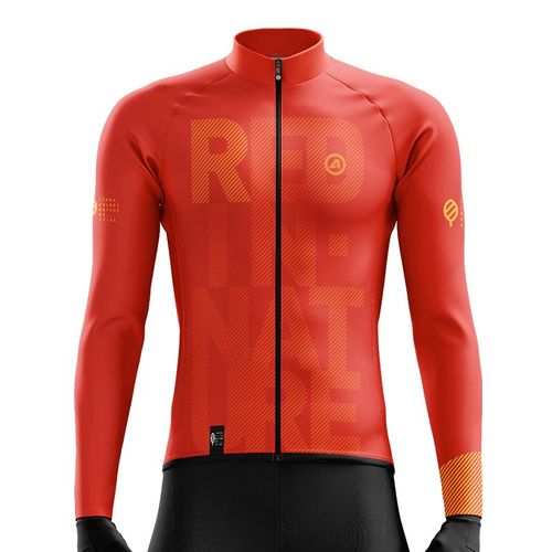 ATIKA Men Cycling Jersey Jacket Winter Autumn Long Sleeve Qu