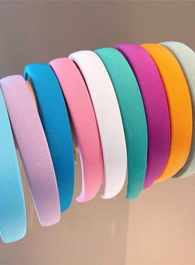 New Women Girls Cute Candy Colors Sponge Simple Hairbands Sw