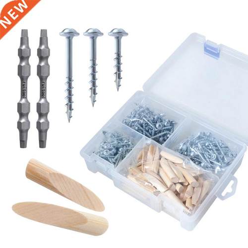 402Pcs Woodworking Self-Tapping Screws Accessories with 9.5m