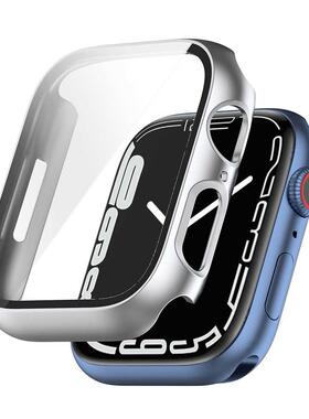 PC+Tempered Glass Smart Watch Screen Protective Cover Case A