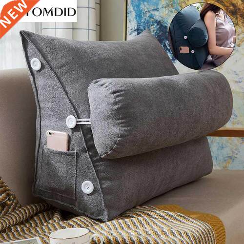 Bed Triangular Cushion Chair Bedside Lumbar Chair Backrest L