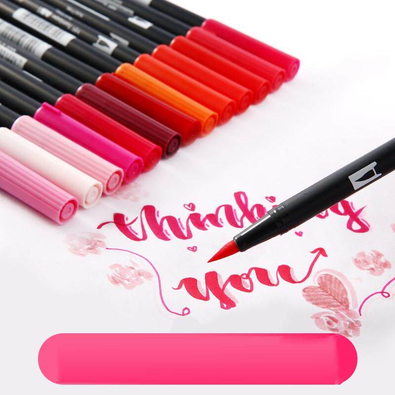 TOMBOW AB-T Art Brush Pen Japanese calligraphy pen 96 Colors