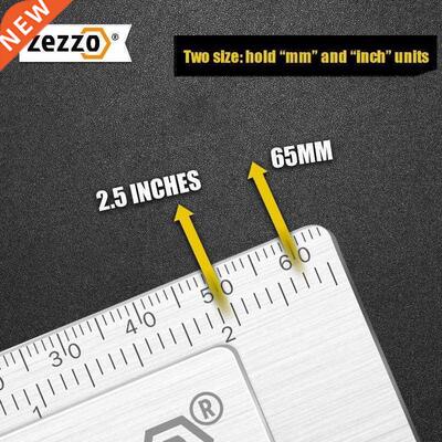 Zezzo® Measuring Tape Clip Stainless Steel Miter Track T