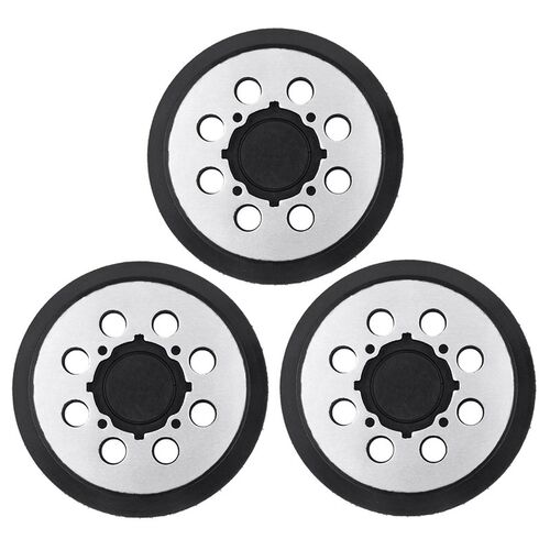 3 Packs Metal 5 Inch 8 Hole Hook & Loop Replacement Sander P
