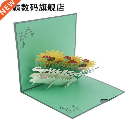 Get Well Soon Card Pop-Up Flowers Cards Sympathy Ms Day