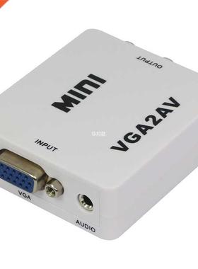 PC to TV converter VGA to AV RCA audio&video converter