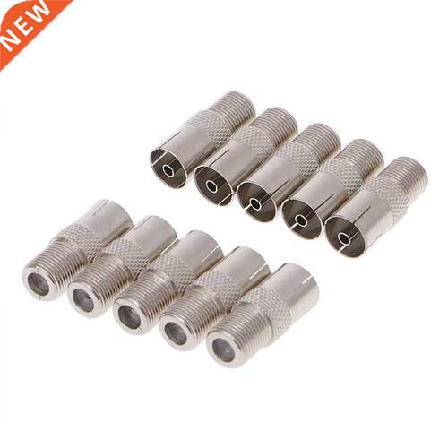 10 Pcs F Type Female Jack To TV PAL Female Jack RF Coaxial A