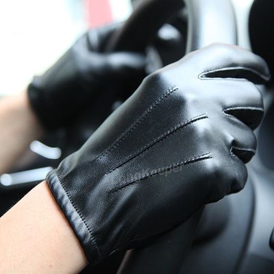 Long Keeper Hot Men's Luxurious PU Leather Winter Driving