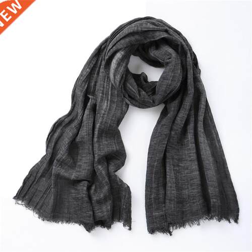Japanese Style Bufandas Solider Color Scarf Spring Autumn Wa
