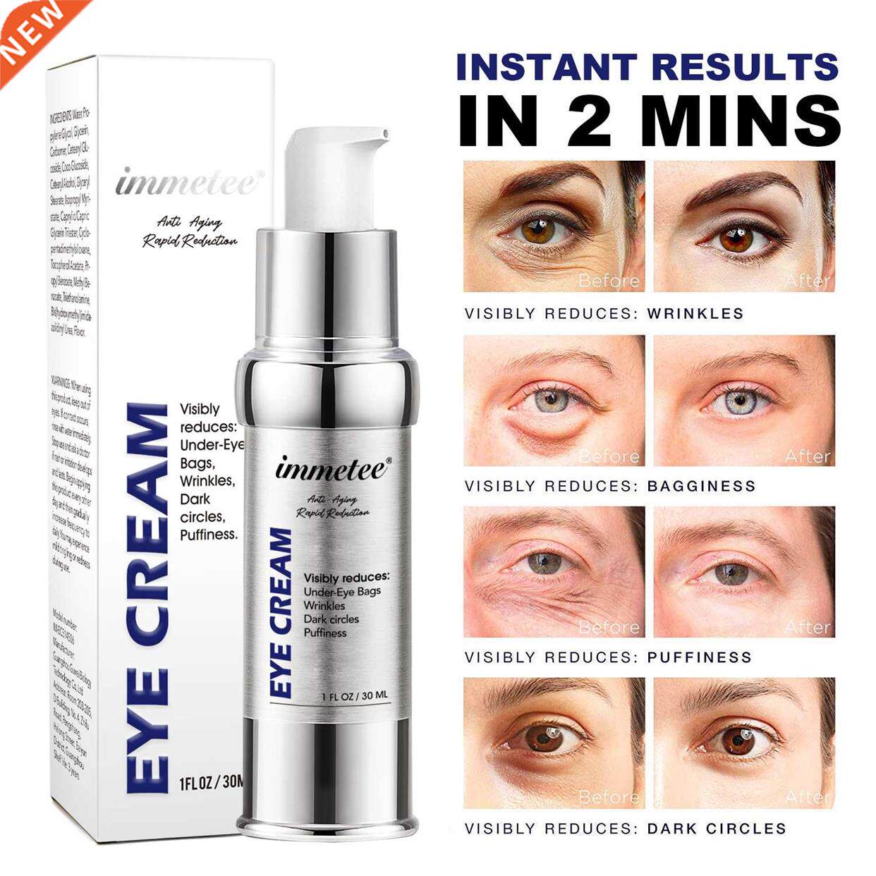 Instant Eye Cream Anti-Wrinkle Anti Aging Skin Care Cosmetic - 实物图