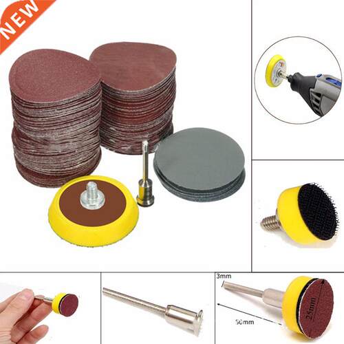 1 Inch 100 Pcs Rotary Power Sand Paper Fits 1/8 Shank Sandi