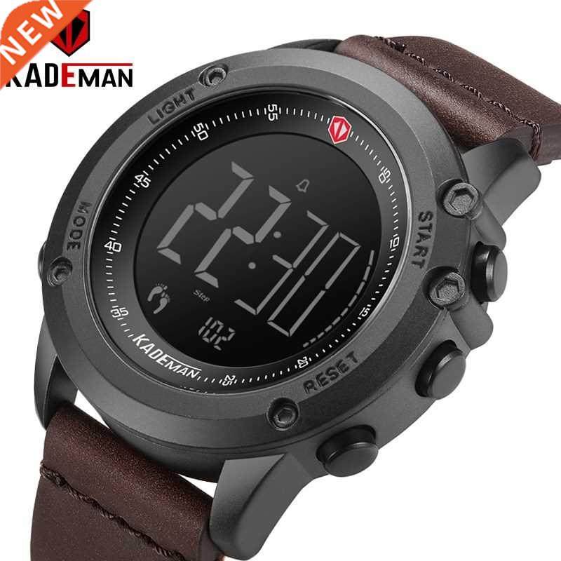 K698 KADEMAN Sports Men's Watch Steps Counter Leather To