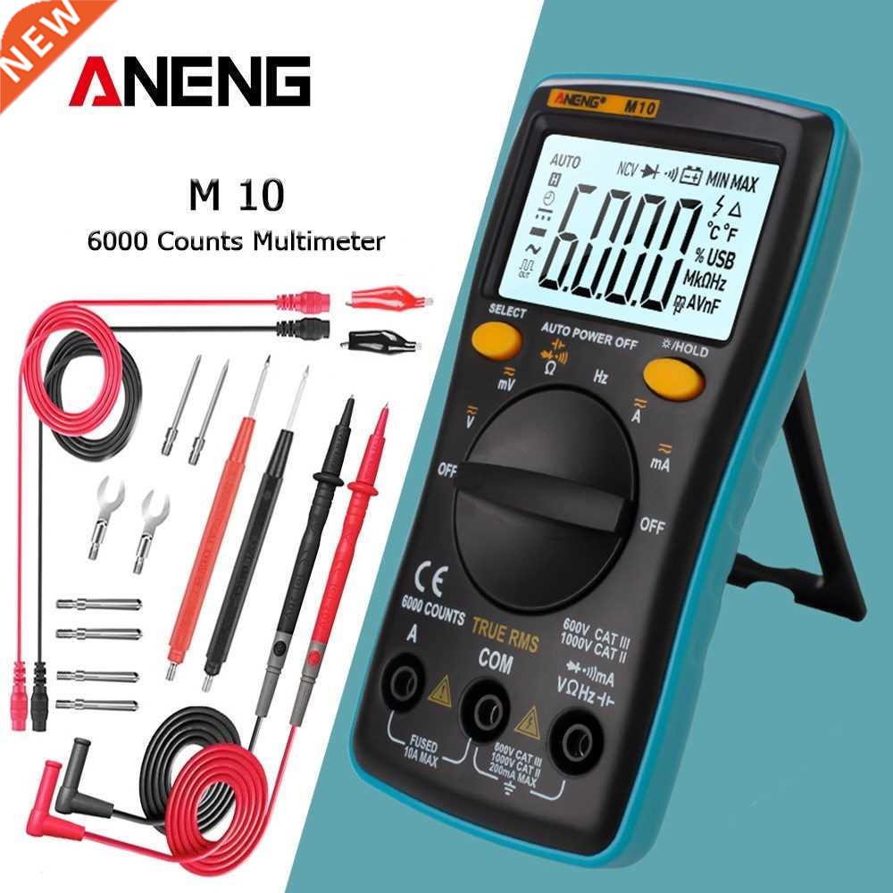 ANENG M10 DiGiTAl MulTiMETEr TrANsisTor TEsTEr ANAloG 6000 c图片