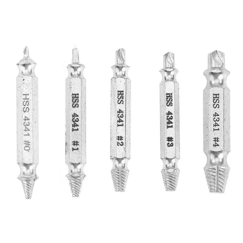 4/5pcs Broken Head Stripped Screw Bolt Extractor Kit Precise
