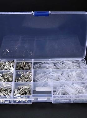 270pcs 2.8/4.8/6.3mm Spade Terminal Connector Insulated Elec