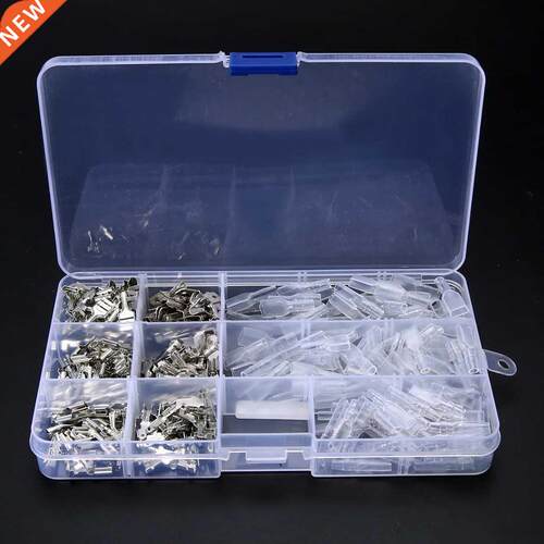 270pcs 2.8/4.8/6.3mm Spade Terminal Connector Insulated Elec