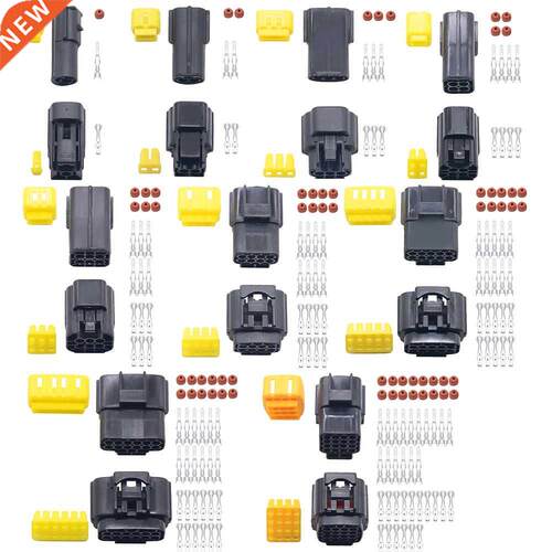 5 sets 2/3/4/6/8/10 Pin Way Waterproof Wire Connector Plug C