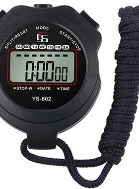 Sports Stopwatch Timer Lap Split Digital Stopwatch With Cloc
