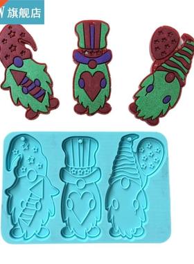 Gnome Keychain Epoxy Resin Mold Jewelry Pendants Silicone Mo