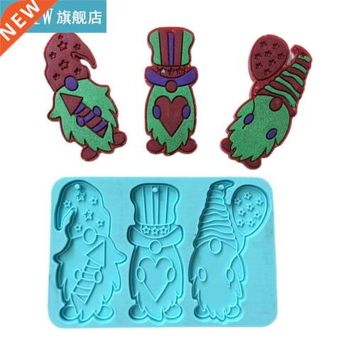 Gnome Keychain Epoxy Resin Mold Jewelry Pendants Silicone Mo