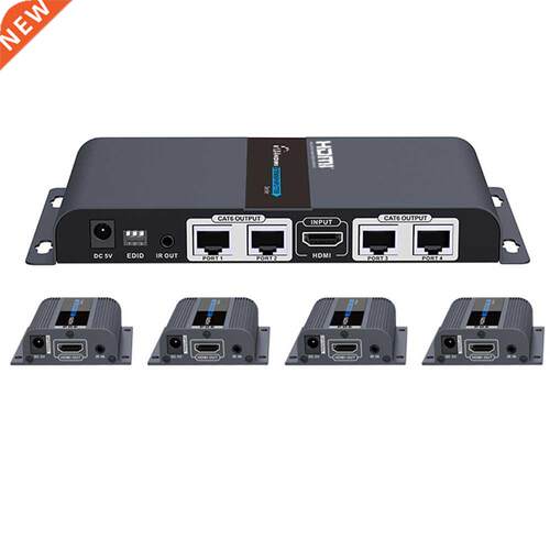 LKV714pro HDMI 1X4 extender Splitter over cat6/7 cable up to
