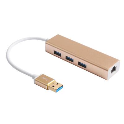 USB Ethernet with 3 Port USB HUB 2.0 RJ45 Lan Network Card U