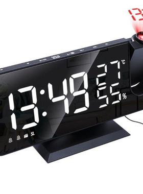 Dgtal Projector Alarm Clock Wth Tme Projecton FM Rado