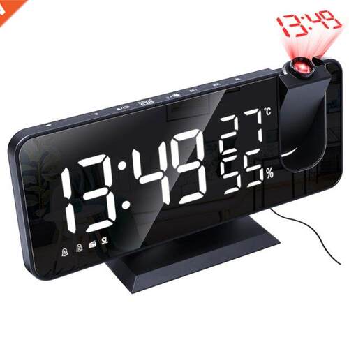Dgtal Projector Alarm Clock Wth Tme Projecton FM Rado