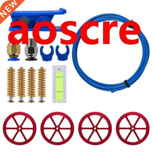 Upgraded 3D Printer Kit with Tubing, Aluminum Hand Twist Lev