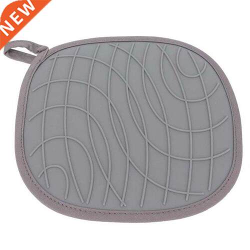 new Year plantas Table Mat Silicone Simple Grid Heat Insulat