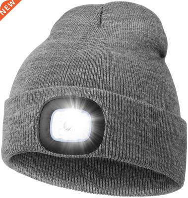 Unisex Cycling Hiking LED Light Knitted Hat Winter Beanie Ca